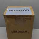 Delamu 2-Tier Under Sink Organizers and Storage, Multi-Purpose Stackable Bathroom Cabinet organizers, Pull Out Kitchen Pantry Organization and Storage with Dividers(2 Pack, Clear)