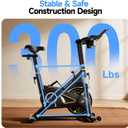 YPOO Exercise Bike, Adjustable Magnetic Resistance Stationary Bikes for Home Cardio with Exclusive App, Indoor Bike with 330lbs Weight Capacity Comfortable Seat, Tablet Mount and Fitness Courses