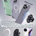 Gym Magnetic Phone Holder Mount for MagSafe Dual Magnet Magnetic Phone Mount All Metal, Strong Grip Phone Holder for iPhone 16 15 14 13 Pro Max, Compatible with Android, Gym Essentials