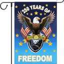 250 Years Anniversary Garden Flag,250th Anniversary USA Patriotic Waterproof Outside Banner Double-Sided with Eagle Design,4th of July & 1776-2026 Commemorative Yard Flag,12x18 Inch,Blue