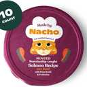 Made by Nacho Wet Cat Food, Sustainably-Caught Minced Salmon in Bone Broth for Hydration, Digestive Health, High Protein, 2.5 Ounce Cups (10 Pack) (EXP 07/12/26)