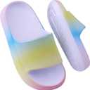 Youecci Cloud Slides for KidsShower Slippers Bathroom Pool SandalsBoys Girls Comfy Thick Sole SlippersSummer Non-Slip Beach Shoes, Size 35