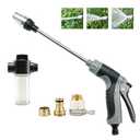 Aquoxis Pressure Washer Gun, High Pressure Jet Hose Nozzle, 3 Spray Modes Handheld Pressure Washer Nozzle for 3/ 4" Garden Hose, Watering Sprayer for Cleaning Yard Patio Car Pets, Easy to Install (A)