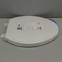 KOHLER 20110-0 Brevia, Slow Close Toilet Seat, Elongated Toilet Seat, Grip-Tight Bumpers Quick-Attach Hardware, White