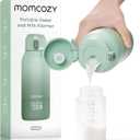 Momcozy Portable Bottle Warmer for Travel – Dual Heating Modes for Breast Milk & Water, Portable Milk Warmer with Fast Heating & Long Battery Life, 17 Ounces Large Capacity to Meet Your All-Day Needs