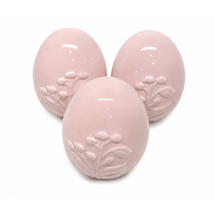Easter Egg Decoration 3 pc Pink