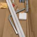 VEVOR Boat Trailer Guide-ons 40", Steel Trailer Post Guide on, 2 PCS Trailer Guides with PVC Pipes, Mounting Hardware Included, for Ski Boat, Fishing Boat or Sailboat Trailer, White