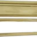 QCAA Solid Brass Mail Slot, with Solid Brass Interior Frame,10" x 3", Polished Brass, 1 Pack, Made in Taiwan