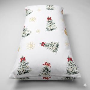 Vintage Floral Christmas Body Pillow Cover 20x54,Christmas Winter Flowers Red Berry Long Body Hug Pillow Pillowcase for Bed Couch Kids Adults