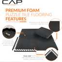 CAP 24-Inch Interlocking EVA Foam Puzzle Exercise Mat, 1-Inch