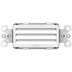 Legrand radiant NTLHORZWCC6 Horizontal Step Light Full Adjustable LED Night Light Outlet, For Hallways and Stairs, White (1 Count)