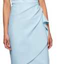 Alex Evenings Women's Slimming Short Ruched Dress with Ruffle (Petite and Regular)