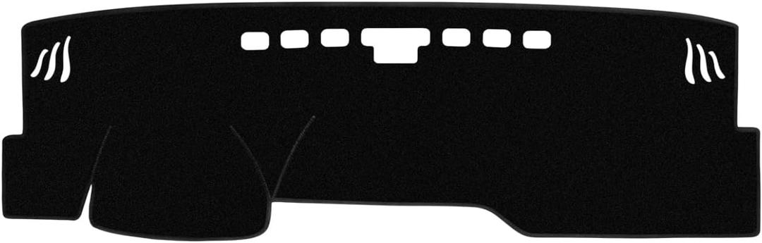 Dashboard Cover Suitable for Toyota Camry 2025 (Without HUD) Car Dashboard Cover Sun Visor Mat Non-Slip Polyester Dashboard Accessories (Black)
