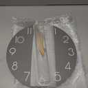 cicininc Wall Clock, Gray Silent Non-Ticking, Decorative Battery Operated Wall Clocks for Bedroom, Kitchen, Home, Office, School, Hotel (8 Inch)