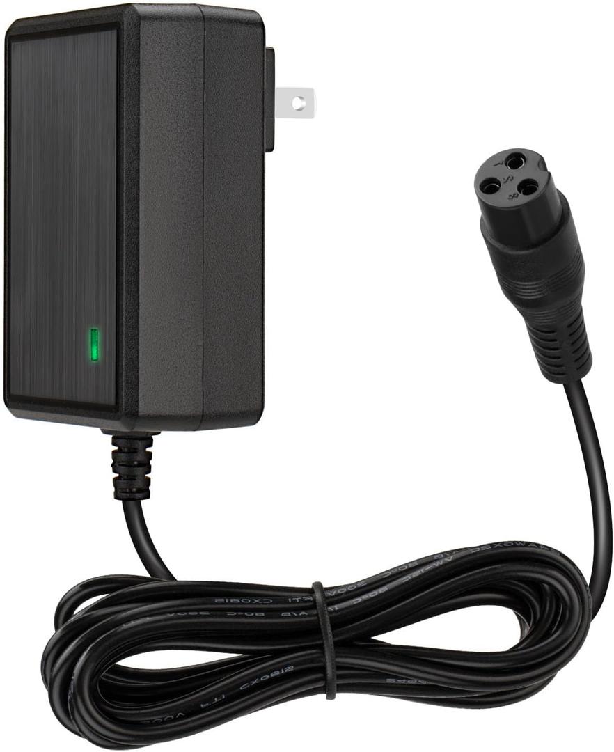 24V Electric Scooter 3-Prong Charger, for MX350 Dirt Bike Charger Scooter, MX400 Dir t Rocket, E300, E200, E100, Dirt Quad, Pocket Mod, Moped, Motorcycle, 24V Scooter Battery Charger