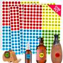 4 x 5760 PCS Pre-Priced Pricing Stickers, Sale Labels in 4 Bright Colors (Yellow/Red/Green/Cyan), Price Tag Stickers for Yard/Garage Sale, Flea Market (3/4 in Diameter)