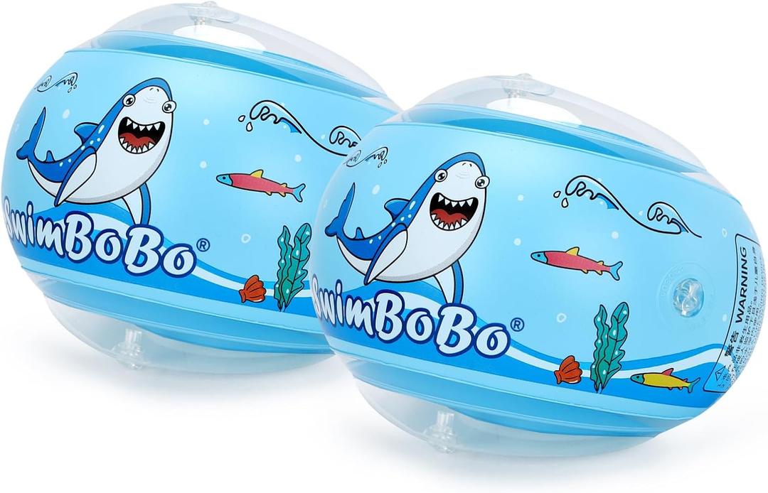 2 x Inflatable Arm Swim Floats for Kids Toddler 3-6 Years Old, 3 inches width x 10 inches length