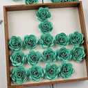 2 x Mverse Paper Flowers for Graduation Cap Decoration Kit, Small Roses Flores for Crafts, 3D Flores for Shadow Box Projects, mini