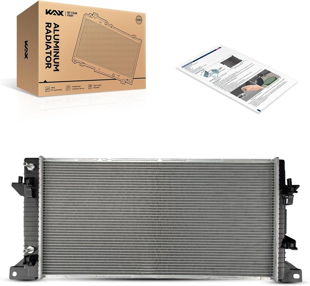 KAX CU13229 Engine Cooling Radiator, Compatible with 2011-2014 F-150 5.0L, 2011-2014 F-150 3.5T, 2011-2014 F-150 3.7L, 2015-2016 Expedition, 2015-2017 Navigator