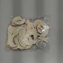 60 Pcs Moon Wood Cutouts Crafts Wooden Moon Shaped Slices Embellishments Unfinished Wood Ornaments for DIY Projects Home Decoration (1.58x2 in)