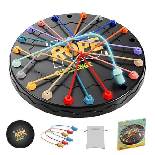 lartoys Rope Untangling Puzzle Game, Educational Strategy Board Game for Kids & Adults, Family Travel Party Games with Multi-Level Challenges, Gifts for All Ages