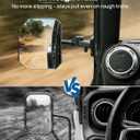 JOYTUTUS Mirrors Doors Off Compatible with 1997-2018 Wrangler TJ JK JKU Unlimited, 9" Extra Large HD Glass with 360 Adjustable Angle, Quick Release Base for Off-Road Mirrors