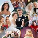 Kamirola Crystal Crowns and Tiaras Headband for Women Birthday Party Wedding Prom Bridal Halloween TR19 (Gold & Red)