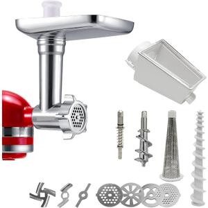 Replacement Fruit and Vegetable Strainer Attachment with Food Grinder Attachment, compatible with KitchenAid Stand Mixer.