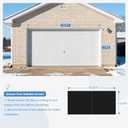 Garage Door Screen for Winter, Garage Door Insulation Kit 2 Car, 16 x 7Ft Magnetic Thermal Insulated Garage Cover Curtain, Garage Privacy Screen Blackout, Weatherproof Soundproof
