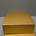 Magnetic Gold Boxes - 6-Pack Jewelry & Proposal Box for Bridesmaids and Groomsmen, 9.5x9.5 Inch Wedding Accent