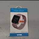 Metal Bands Compatible with Fitbit Versa 2 & Fitbit Versa & Fitbit Versa Lite Edition Band, Stainless Steel Loop Metal Mesh Replacement Sport Strap Bracelet Wristbands for Women Men