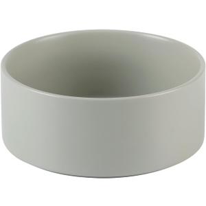 Non-Slip Ceramic Dog Bowl - Small & Medium Dog Feeding Bowl, Protects Cervical Spine (6in, Grey) (6inch, Bowl - Grey)