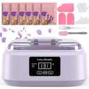 Paraffin Wax Machine for Hand and Feet - 3000ml Hand Wax Paraffin Machine for Arthritis,Touchscreen Paraffin Wax Warmer with 6 Packs Lavender Wax (2.64 lbs), Paraffin Bath for Smooth & Soft Skin