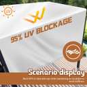 Universal Pergola Replacement Canopy Outdoor Canopy Shade Cover Waterproof Shade Top Cover for Outdoor Patio Porch Backyard (14 x 10 ft,Beige)