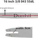 2 pack 16-Inch 3/8 043 55dl Chainsaw Chain and Bar, Fits for Stihl MS170 MS171 MS180c 017 009 019 023 PM400 61 PMM3 55 R55 36100050055