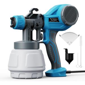 Tilswall Paint Sprayer, Ultra Lightweight Spray Paint Gun with 4 Nozzles & 3 Patterns, Easy to Clean, for Furniture, Cabinets, Fence, Walls, Door, Garden Chairs