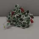 1Pc Simulated Red Berry Floral Wreath Artificial Christmas Decoration Wreath with Edged Leaves for Holiday Home Decor Party Front Door Indoor Outdoor Use