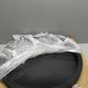 24 in Large Round Ottoman Tray, Decorative Serving Tray,Black