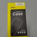 JETech Case for iPhone 16 6.1-Inch, Shockproof Phone Bumper Cover, Solid Color Matte TPU Frame, Anti-Scratch Clear Back (Black)