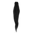 PartyKindom Pre Stretched Braiding Hair Extensions Synthetic Crochet Hair for Women for Theme Parties Cosplay and Festivals Easy to Use (Black)