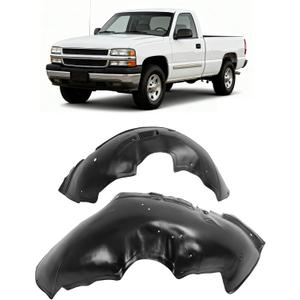 Front Fender Liner Inner Compatible with 2001-2007 Chevy Silverado/GMC Sierra 2500 HD 3500 Replacement for 15268589 15132711 GM1248165 GM1249165 (Driver & Passenger Side)