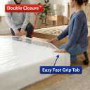 Hefty Shrink-Pak Mattress Bags for Moving - King/California King Size | Heavy Duty & Water Resistant Vacuum Compression Mattress Bag, Storage Protection Mattress Cover for Moving