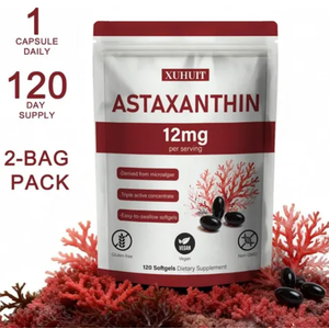Astaxanthin Supplements 12mg - 120 Softgels | Premium Natural Antioxidant from Microalgae | Eye, Skin, Brain, Joint, Heart & Immune Health Support | Non-GMO, Gluten-Free, EXP 12/2027