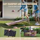 Regulation Size Cornhole Boards Set 2x4 FT with 8 Bean Bags, Portable Cornhole Set with Carrying Case,Corn Hole Games for Adults