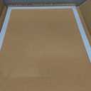 DOLLAR BOSS Cork Board Bulletin Board with Linen Double-Sided 24" x 18" Linen Corkboards for Walls Picture Display Vision Board for Office Home School Framed Picture Pin Board, 20 Pushpins 10 Clips