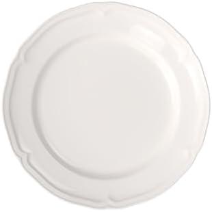 Villeroy & Boch Manoir Collection Dinner Plate, Premium Porcelain, Made in Germany, 10.5 in Diameter, Rich, Creamy White
