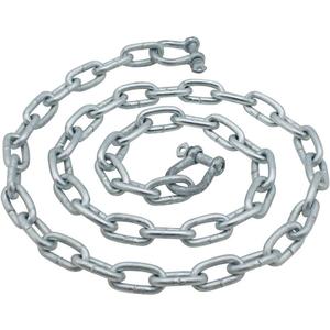 Extreme Max 3006.6572 BoatTector Galvanized Steel Anchor Lead Chain - 5/16" x 5' with 3/8" Shackles