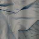 1-Pack Blue 2-in-1 Tulle Tablecloth for 5-Foot Rectangular Table Stretch Fitted Table Skirt & Cover for Baby Shower, Bridal, Birthday, Princess Party
