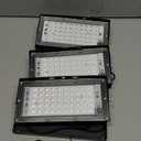 3 Pack 50W Black Light, LED Blacklight with US Plug and Switch, Black Lights for Glow Party,Halloween,Body Painting,Birthday Party,Fluorescent Painting and Tapestry