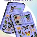 Buleens for Moto G Stylus 5G 2024 Case - with Ring Stand & Camera Cover Aesthetic Cute Designed Women Girls Girly Kawaii Butterfly Teen Phone Case for Motorola G Stylus 5G 2024 Compatible with Magsafe